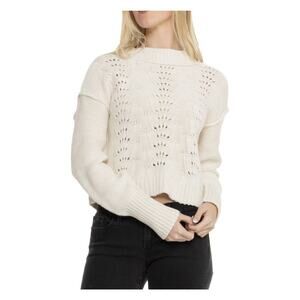 NEW Free People Bell Song Pullover Sweater Women's M Cream